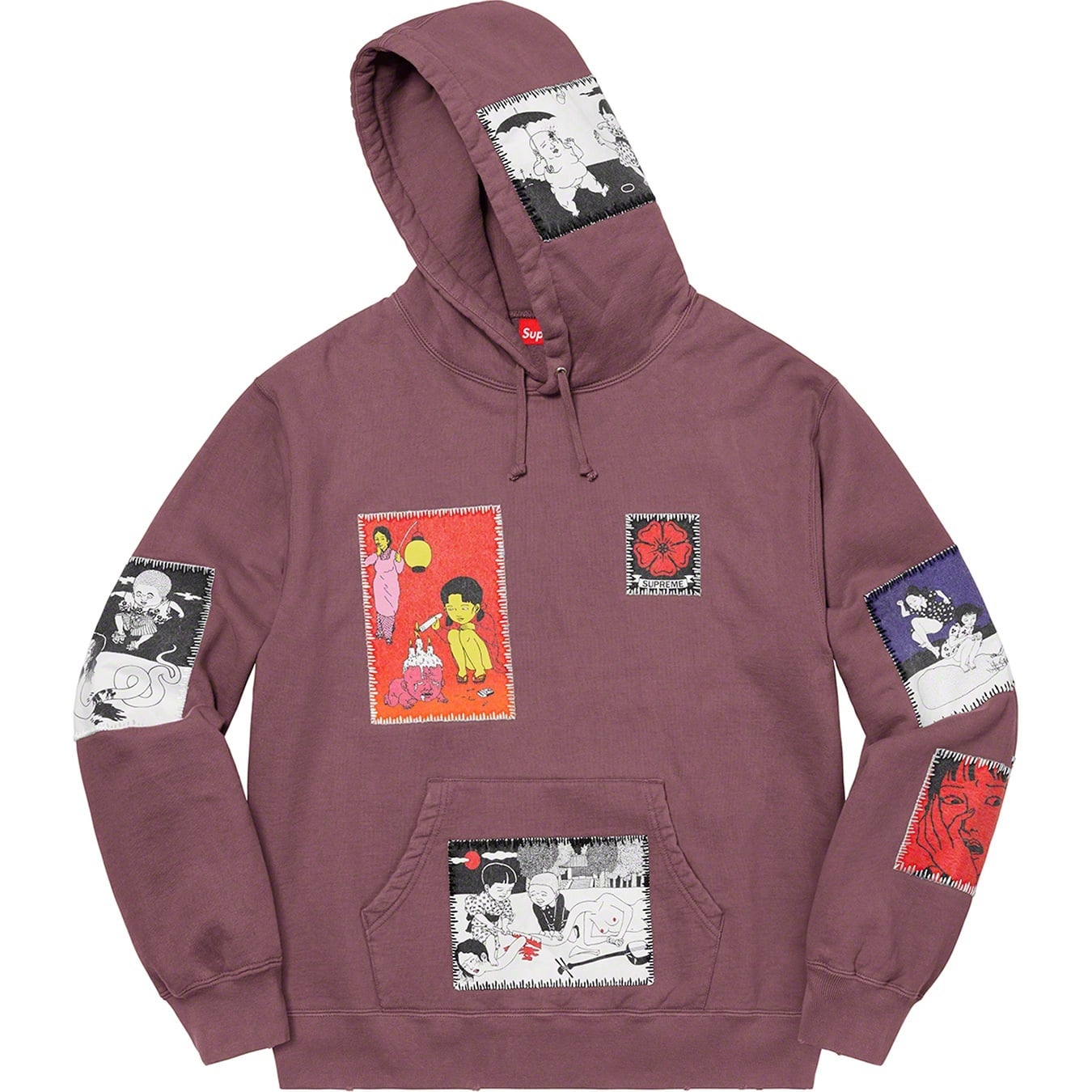 Toshio Saeki/Supreme Hooded Sweatshirt view 7